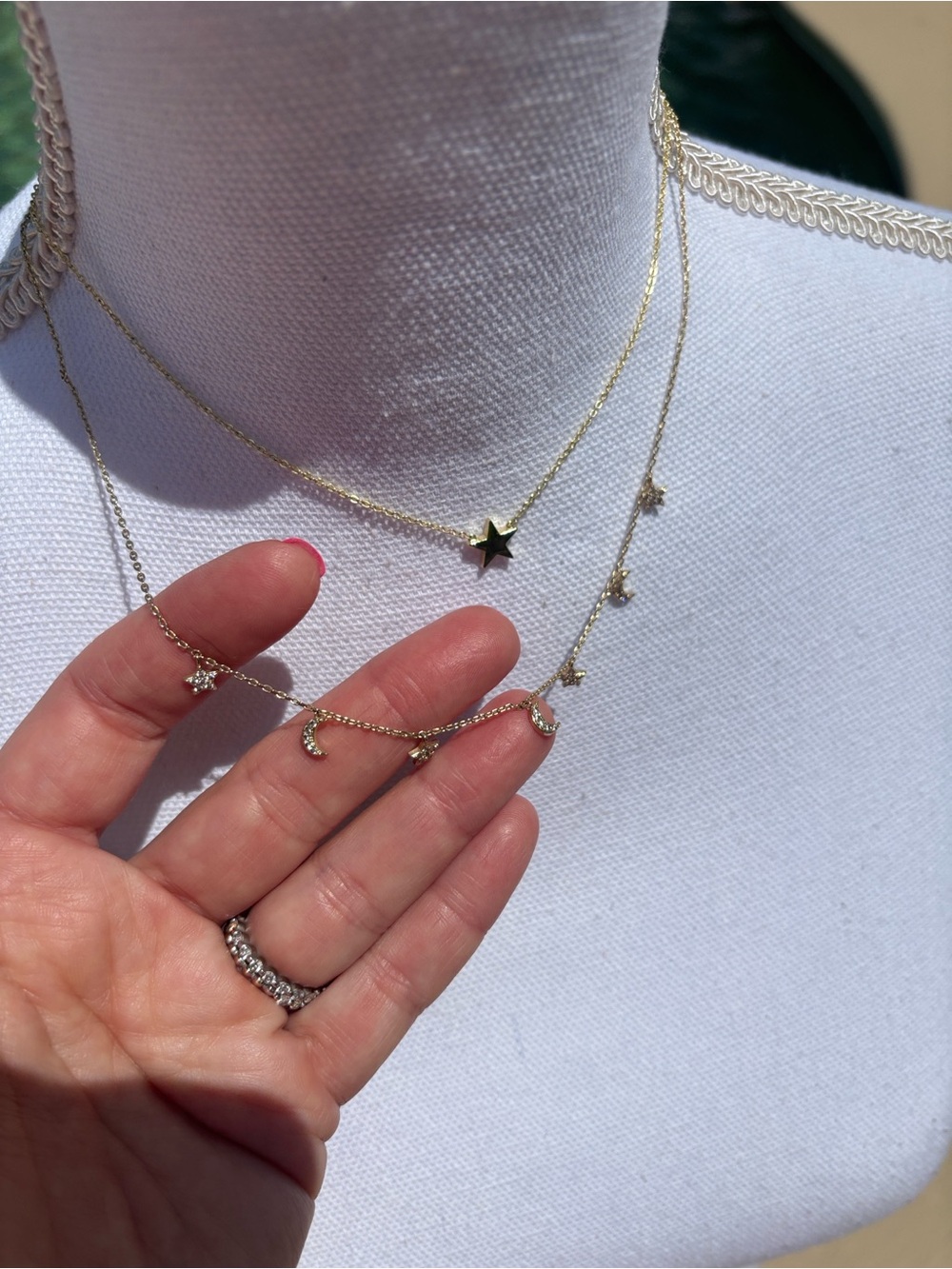 Melinda Maria Gold Star Necklace & Starry Night Necklace Sold Together - Picture 2 of 7